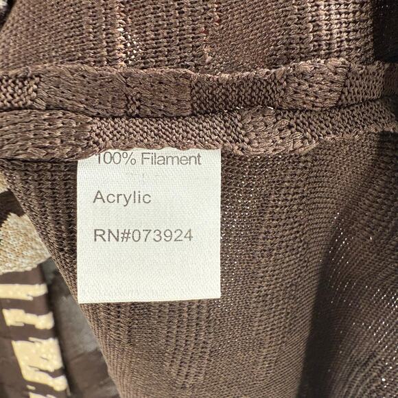 Ming Wang Cardigan Blazer Jacket Size Extra Small Brown Zebra Knit Career Office - Picture 13 of 15